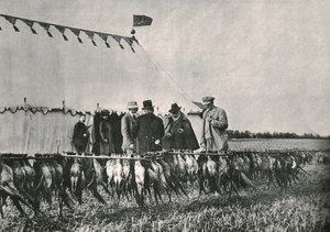 VII. Edward király megvizsgálja a táskát a Sherborne Estate-en, 1902, 1910. alkotó: Unbekannt
