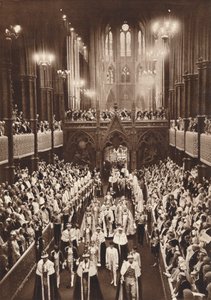 VI. György király koronázási körmenete, Westminster Abbey, 1937 alkotó: Unbekannt
