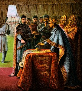 János király és a Magna Carta, 1215, 1850 alkotó: Unbekannt