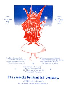 Oberon király – A Jaenecke Nyomdafesték Vállalat, 1907 alkotó: Unbekannt