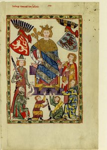II. Vencel cseh király a Manesse-kódexből, 1305 és 1340 között alkotó: Unbekannt