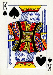King of Spades a Goodall & Son Ltd. kártyapaklijából, 1940 alkotó: Unbekannt