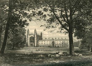 Kings College from The Backs, 1898. alkotó: Unbekannt
