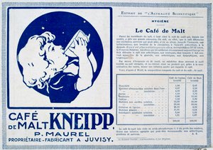 Kneipp Café de Malt, hirdetés, 1915 alkotó: Unbekannt