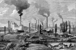 Krupps-művek, Essen, Németország, 1896 alkotó: Unbekannt