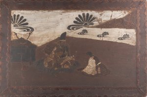 Kusunoki Masashige verabschiedet sich von seinem Sohn Masatsura, 19. Jahrhundert