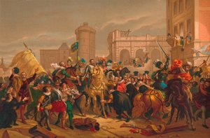 LEntree dHenri IV a Paris, Henri IV belépése Párizsba, 1817 alkotó: Unbekannt