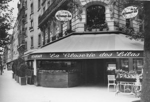 La Closerie des Lilas, Montparnasse. alkotó: Unbekannt