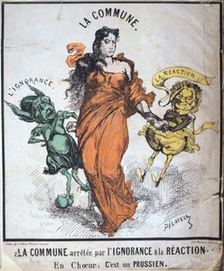 A kommunát a tudatlanság és a reakció letartóztatta, 1871 alkotó: Unbekannt