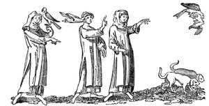 Ladies Hawking, 14. század, 1833 alkotó: Unbekannt