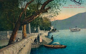 Comói-tó. A Villa Carlotta bejárata, 1888. alkotó: Unbekannt