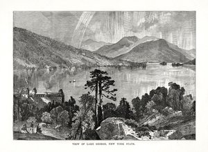 Lake George, New York állam, USA, 1877 alkotó: Unbekannt