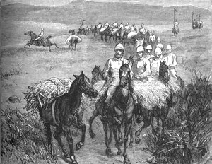 Lancers Returning from a Foray, 1880 alkotó: Unbekannt