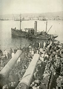 A brit csapatok partraszállása Szalonikánál, 1919. alkotó: Unbekannt