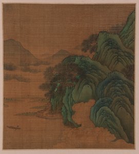 Táj: dombok, völgy és patak, esetleg Ming-dinasztia, 1368-1644. alkotó: Unbekannt