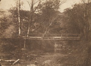 Táj fákkal és híddal, c. 1850. alkotó: Unbekannt