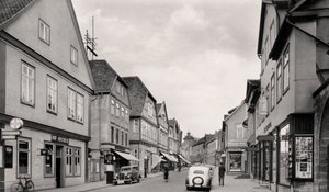 Langestrasse, Buckeburg, Németország, 1930-as évek alkotó: Unbekannt