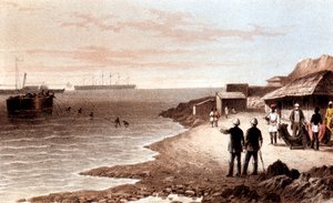 A távírókábel átfektetése az Indiai-óceánon Bombay és Aden között, 1870 alkotó: Unbekannt