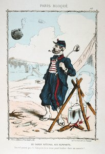 A nemzetőrség a sáncoknál, 1870-1871 alkotó: Unbekannt