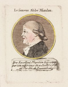 A híres Miaulan abbé, 1784 alkotó: Unbekannt