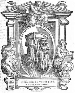 Leonardo da Vinci. Forrás: Giorgio Vasari, A legkiválóbb olasz festők, szobrászok és építészek élete, 1568 alkotó: Unbekannt
