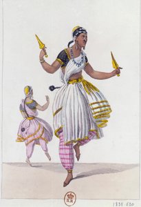 A Bayaderes, 1838 alkotó: Unbekannt