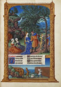 Les Très Riches Heures duc de Berry, Folio 57r – Repülés Egyiptomba alkotó: Unbekannt