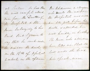 Florence Nightingale levele, 1856. május alkotó: Unbekannt
