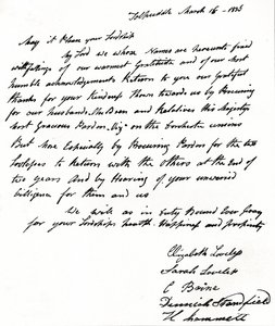 John Russell belügyminiszternek 1792-1878 között írt levele a Tolpuddle Mártírok feleségeitől, alkotó: Unbekannt