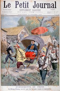 Li Hung-chang orosz és japán csapatok kíséretében, Kína, 1900 alkotó: Unbekannt