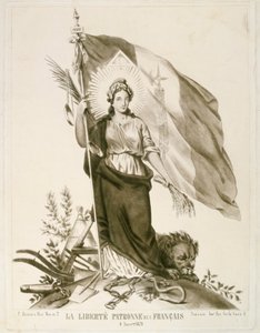 Liberty, a franciák védőszentje, 1870 alkotó: Unbekannt