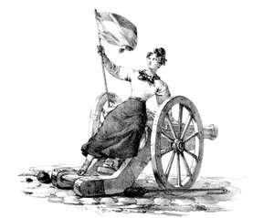Szabadság, 1830. július 27-29-i forradalom, Párizs alkotó: Unbekannt