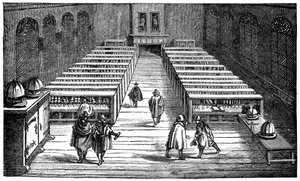 A Leydeni Egyetem könyvtára, Hollandia, 17. század, 1870 alkotó: Unbekannt