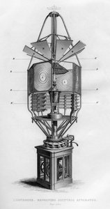 Világítótorony forgó dioptriás készüléke, 1866 alkotó: Unbekannt