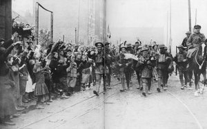 Lille felszabadítása a britek által, Franciaország, 1918. október 17 alkotó: Unbekannt