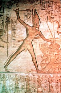 Mészkő dombormű II. Ramszesz templomából, Abu Simbel, Egyiptom, ie 13. század alkotó: Unbekannt
