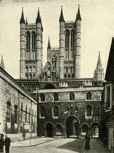 Lincoln katedrális és a Pénzügyminisztérium kapuja, 1948. alkotó: Unbekannt