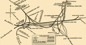 Vasútvonalak Clapham Junctionnél, 1878. alkotó: Unbekannt
