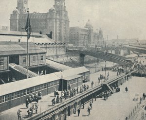 A Liverpool Landing Stage Nagy-Britannia egyik legérdekesebb folyópartja, 1937 alkotó: Unbekannt