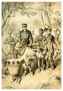 Livingstone Weak a láztól Shintes Townba kísérve, 1854 1883 alkotó: Unbekannt