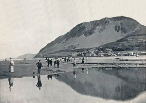 Llanfairechan – A falu és a Penmaenmawr-hegy, 1895 alkotó: Unbekannt