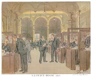 Lloyds szoba. 1927 – Ahogy egy ütőművész látja, 1928 alkotó: Unbekannt