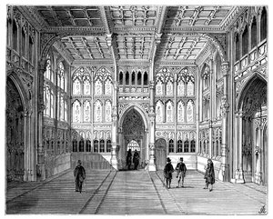 A Houses of Commons előcsarnoka, London, 1900 alkotó: Unbekannt