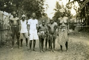 Helyi emberek, Sierra Leone, XX. század alkotó: Unbekannt