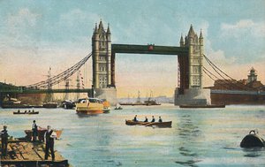 London – Tower Bridge, 1908. alkotó: Unbekannt