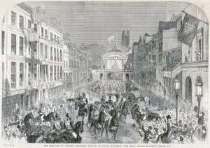 London üdvözli Alexandra hercegnőt, 1863 alkotó: Unbekannt