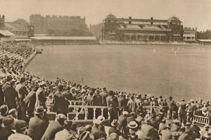 A pavilon felé nézve a halomállványról a világhírű uraknál, 1935. alkotó: Unbekannt