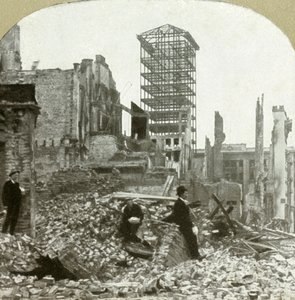 Délre nézve, Sutter és Stockton sarokban, 1906. alkotó: Unbekannt