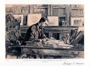 Lord Randolph Churchill 1849-1895, angol államférfi, 1885 alkotó: Unbekannt