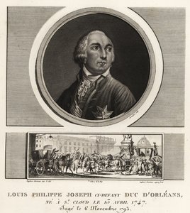Lajos Fülöp, Orléans hercege (1747-1789), francia herceg, akit a rémuralom idején giljotinoznak alkotó: Unbekannt